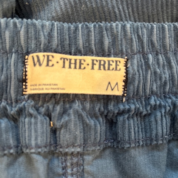 Free People/We the Free Modern Love Slouchy Corduroy Pants in Blue Size M. NWT - Picture 6 of 8